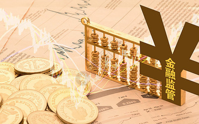 金色的投資理財(cái)概念圖